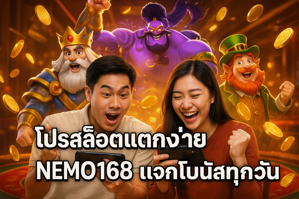 โปรสล็อตแตกง่าย NEMO168 แจกโบนัสทุกวัน