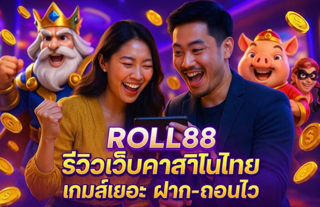 ROLL88 รีวิวเว็บคาสิโนไทย เกมส์เยอะ ฝาก-ถอนไว